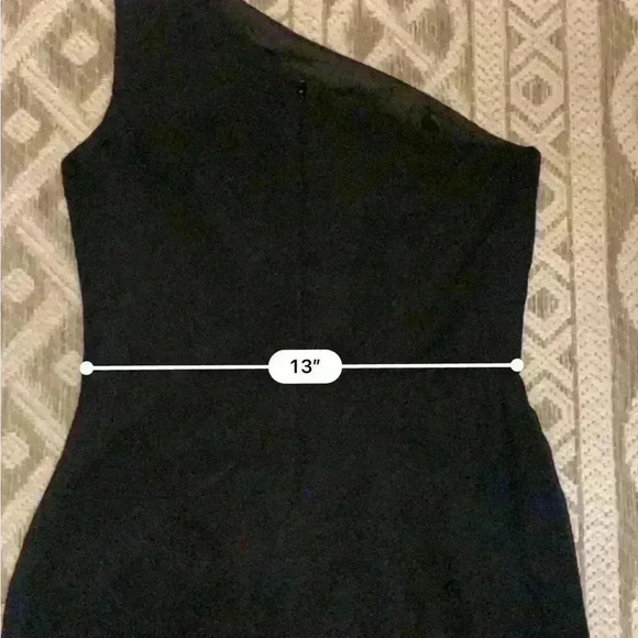 David's Bridal Black Bridesmaid’s Dress Size 2 One Shoulder. - Picture 10 of 10